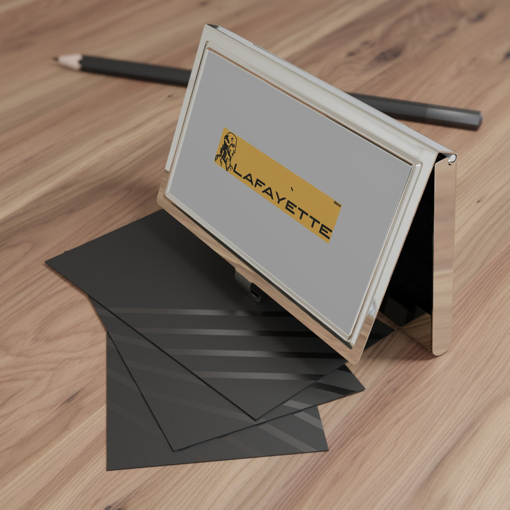 Lafayette Radio Electronics Metal Business Card Holder