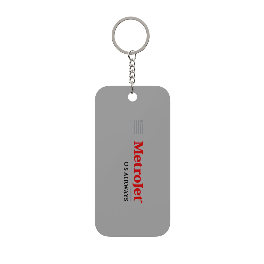 MetroJet Double-Sided Keychain Charm