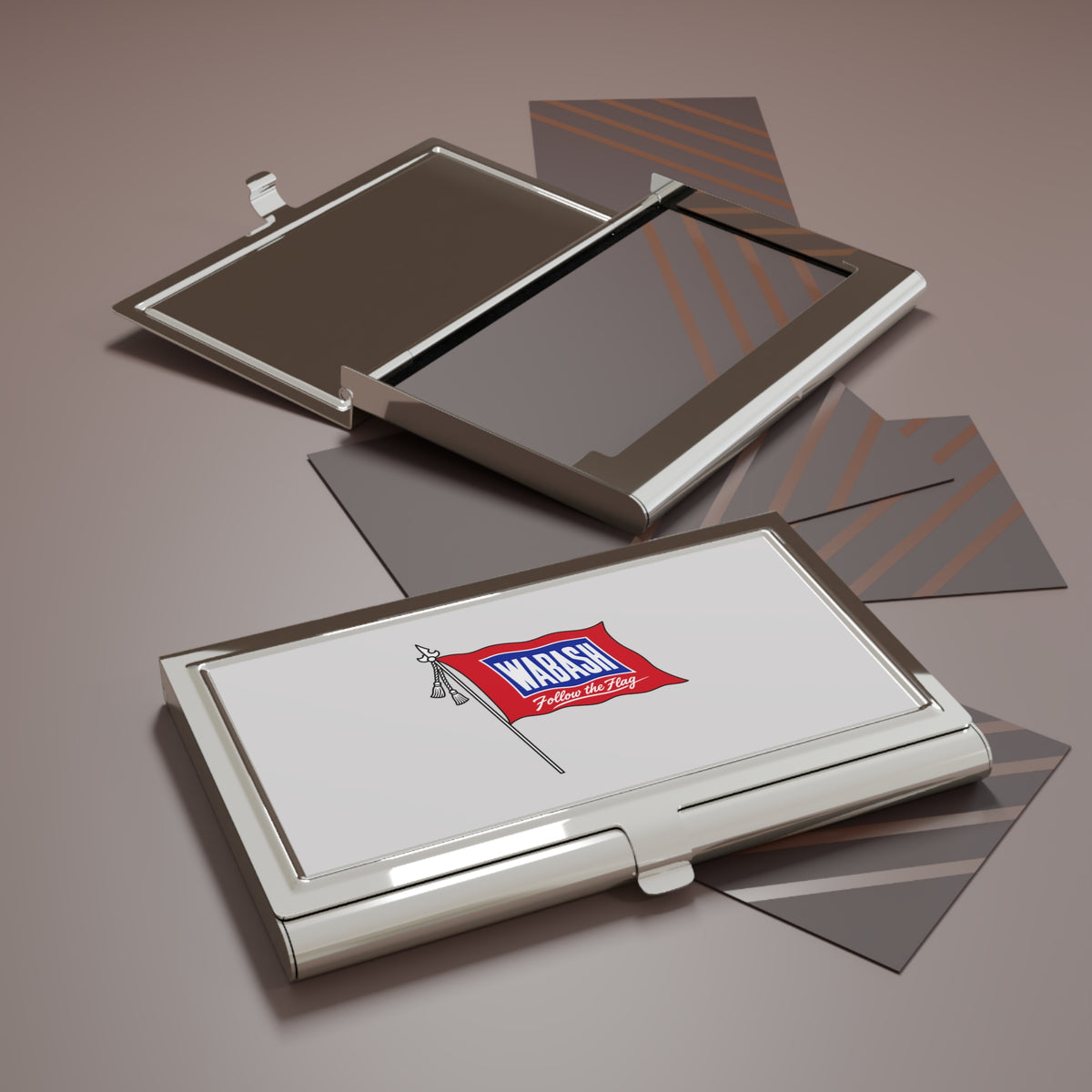 Wabash Railroad Metal Business Card Holder
