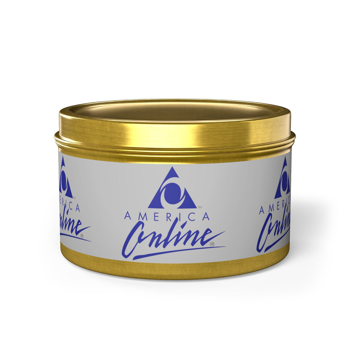 America Online (AOL) Tin Candle