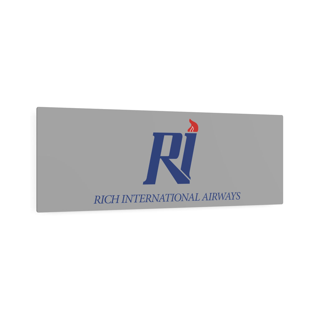 Rich International Airways Metal Sign