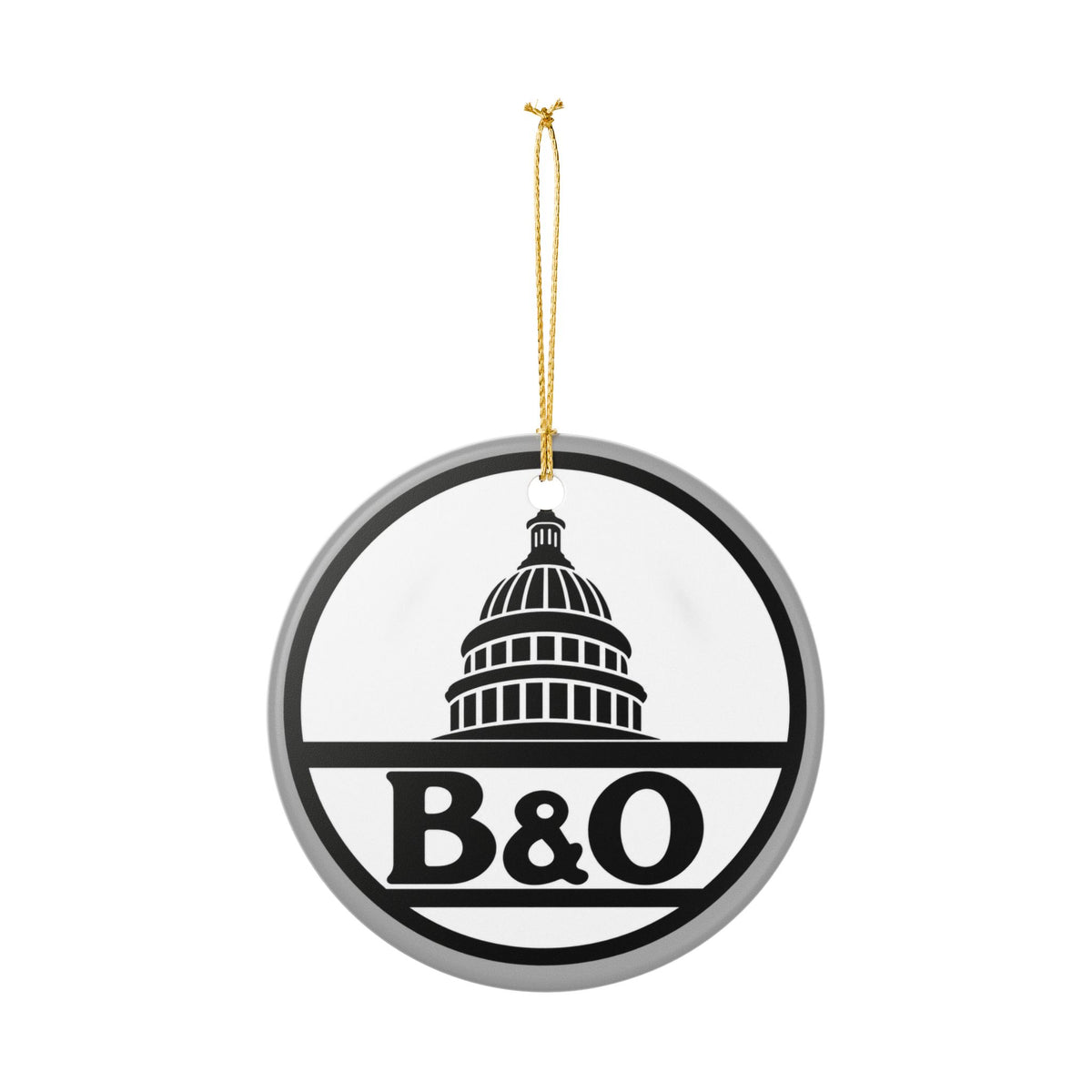 Baltimore and Ohio Railroad Ceramic Ornament