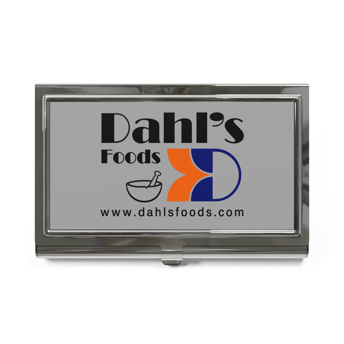 Dahl's Foods Metal Business Card Holder