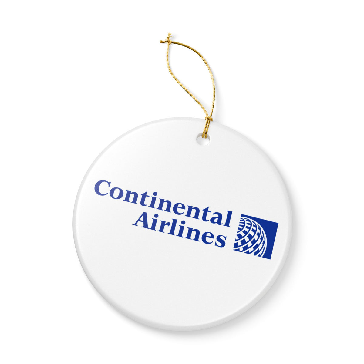 Continental Airlines Ceramic Ornament