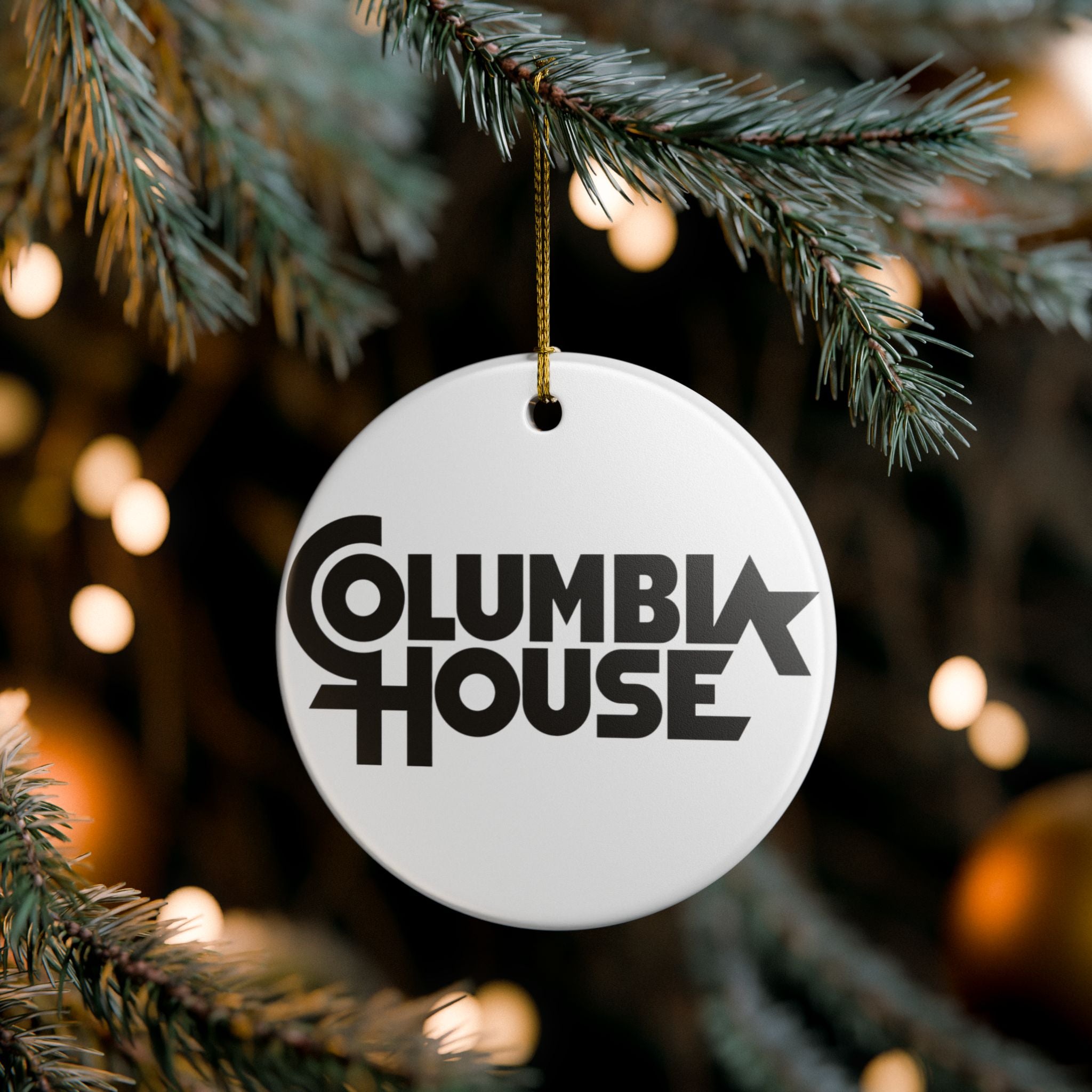 Columbia House Ceramic Ornament