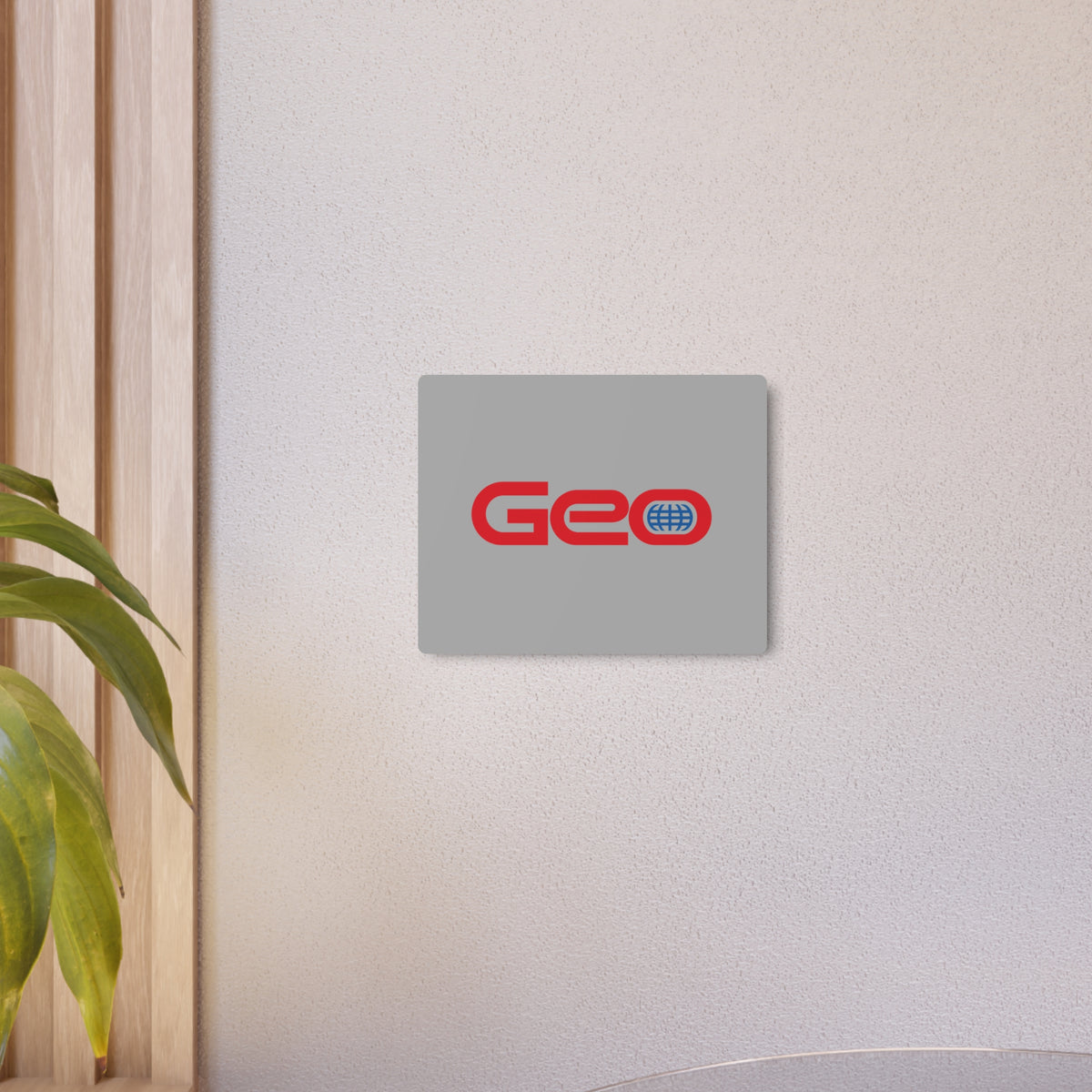 Geo Metal Sign
