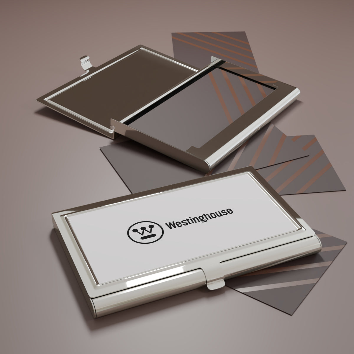 Westinghouse Electric Metal Business Card Holder