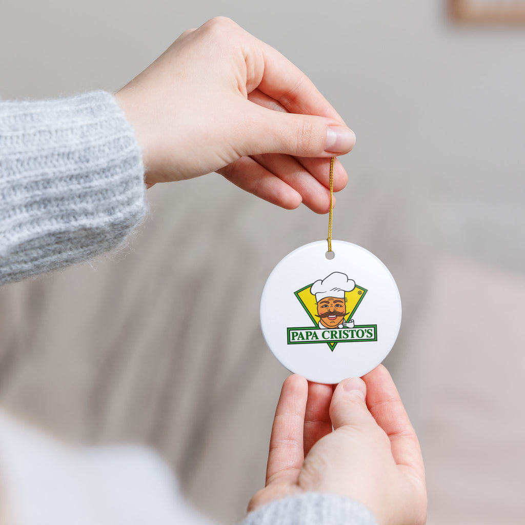 Papa Cristo's Ceramic Ornament