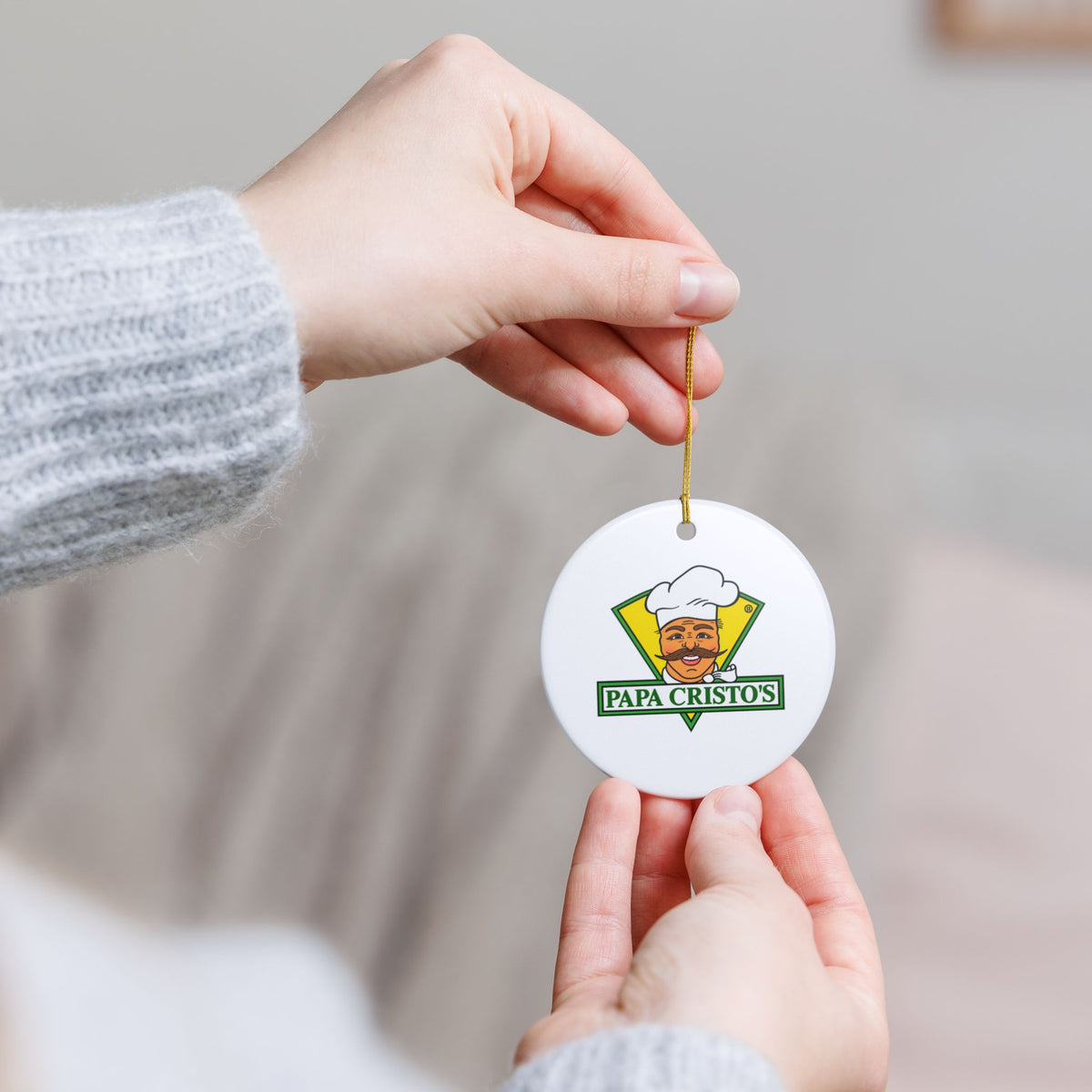 Papa Cristo's Ceramic Ornament