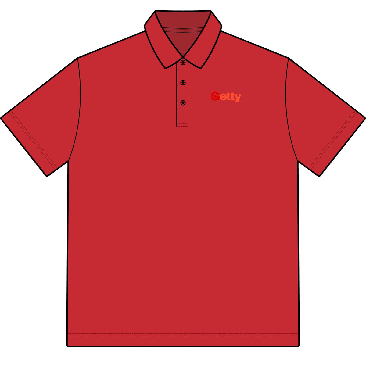 Getty Oil Cotton Polo Shirt