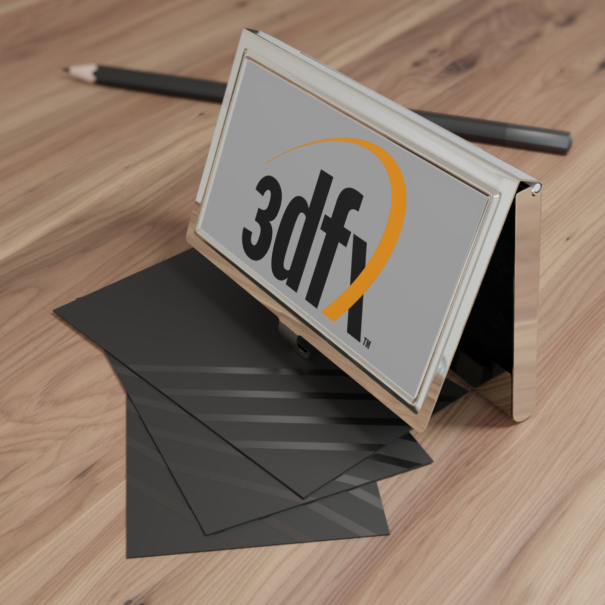 3dfx Interactive Metal Business Card Holder