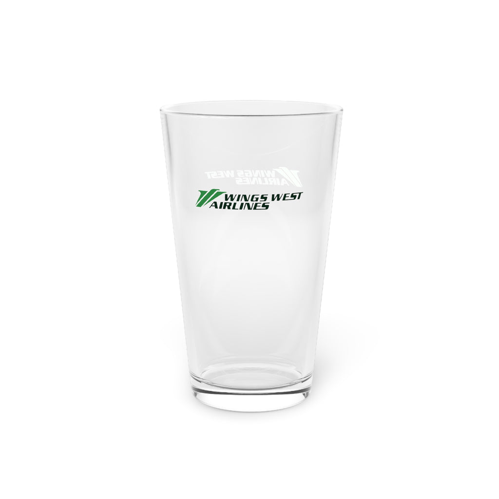 Wings West Airlines 16oz Pint Glass