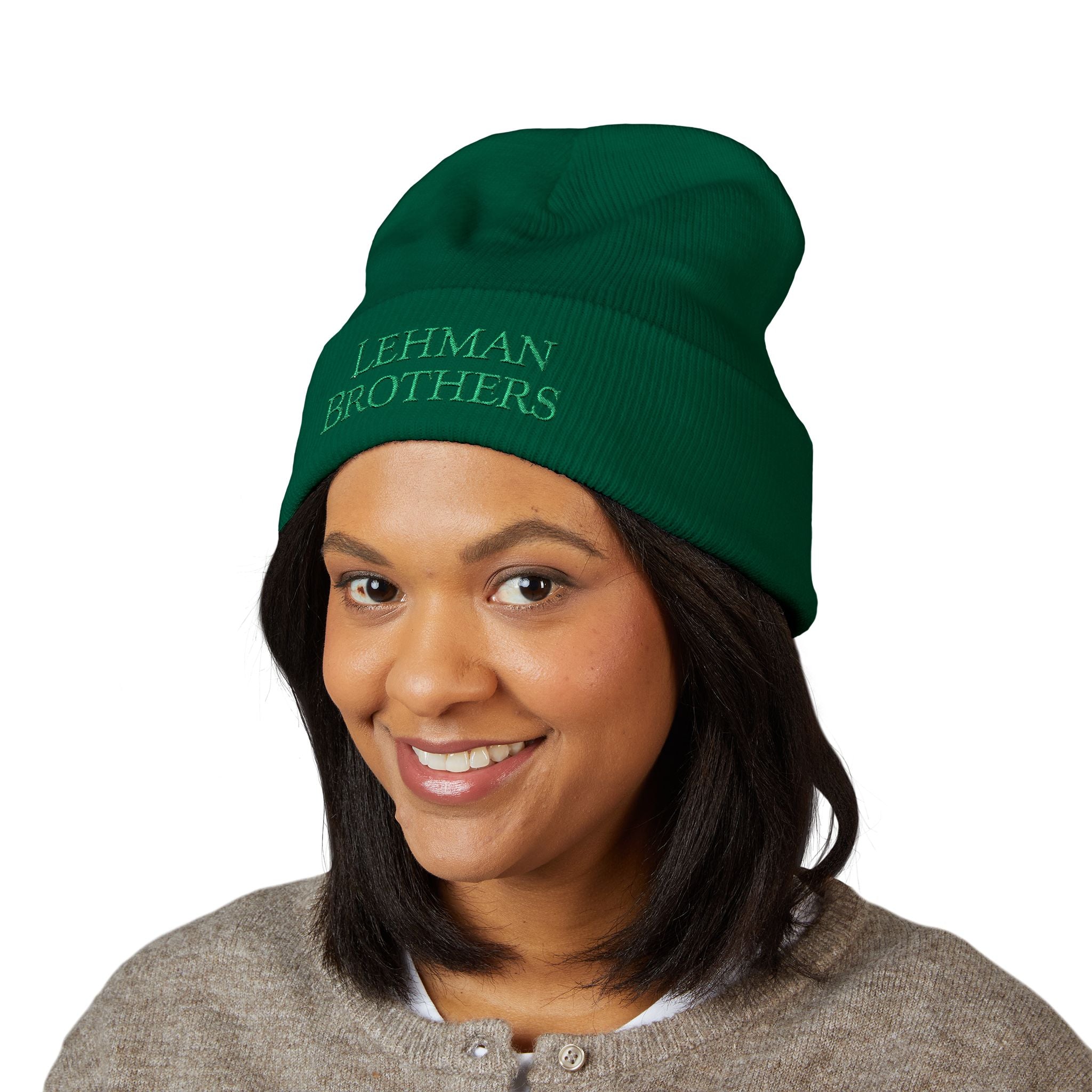 Lehman Brothers Cuffed Beanie