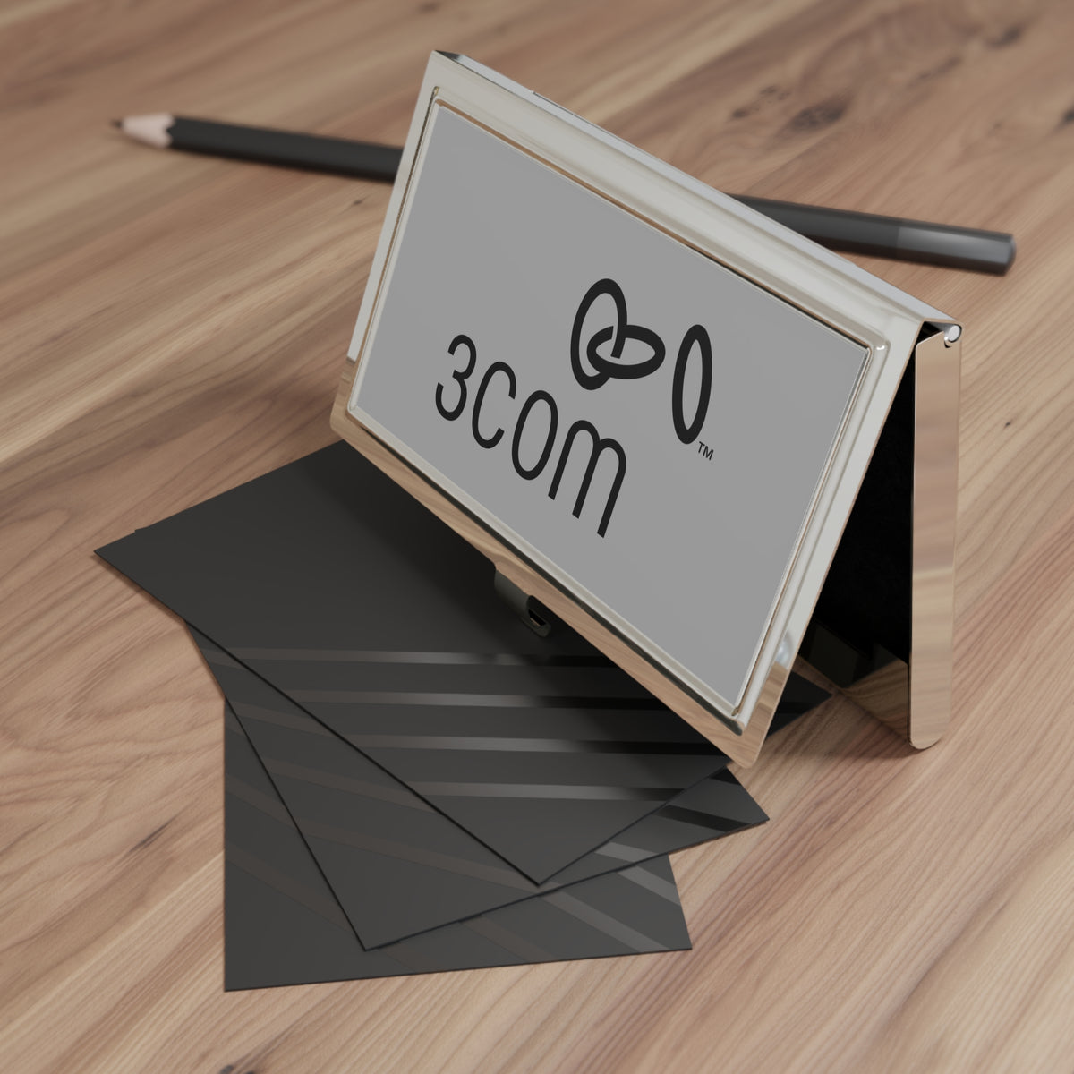 3Com Corporation Metal Business Card Holder