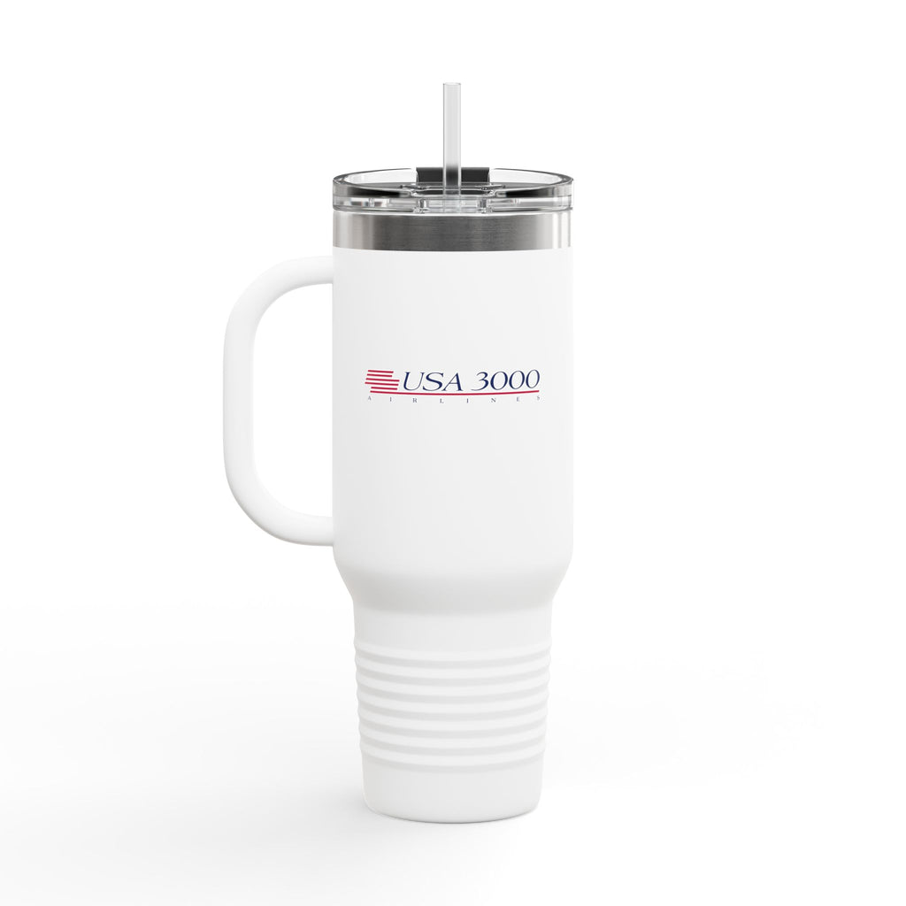 USA3000 Airlines 40oz Insulated Travel Mug Stainless Tumbler