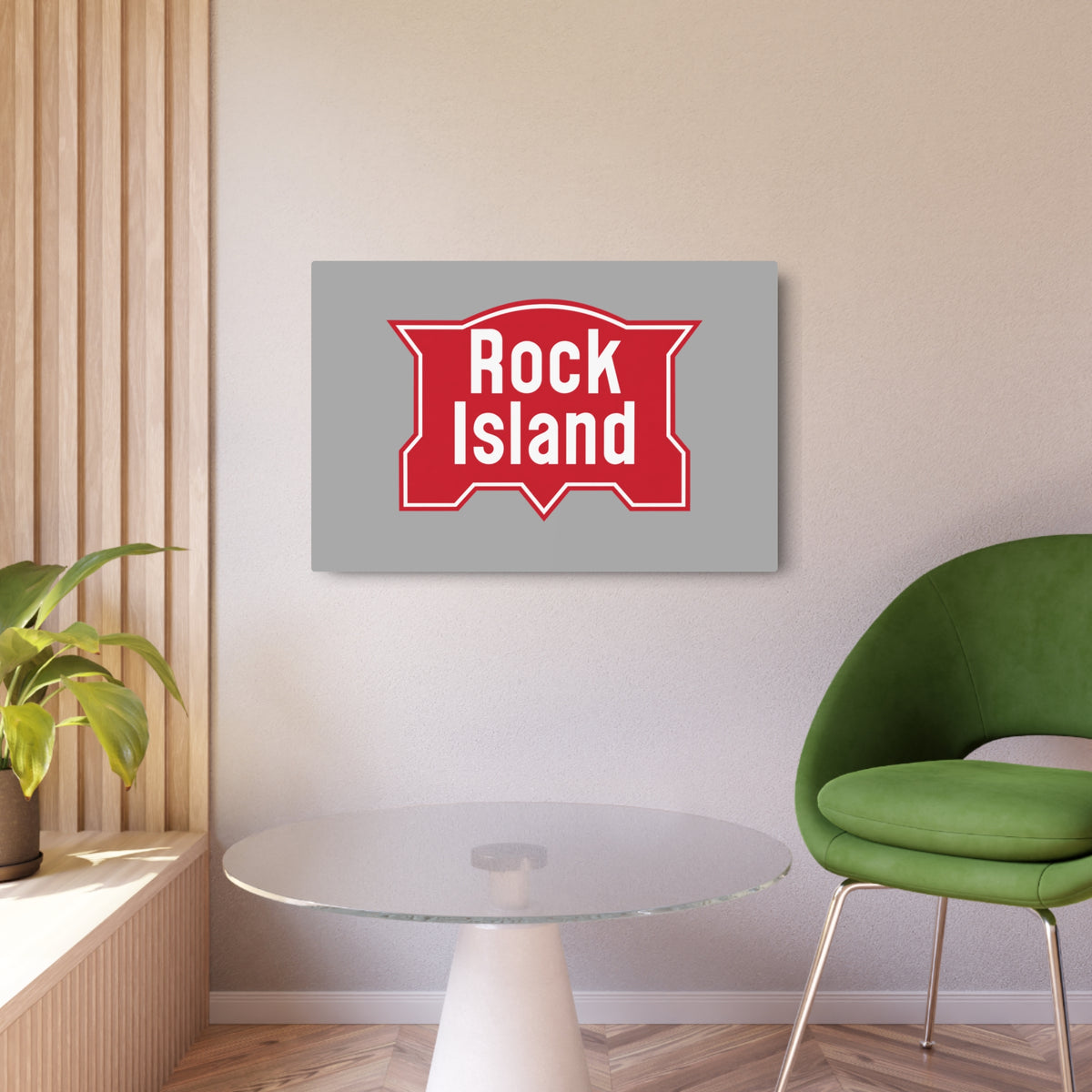 Chicago, Rock Island and Pacific Railroad Metal Sign
