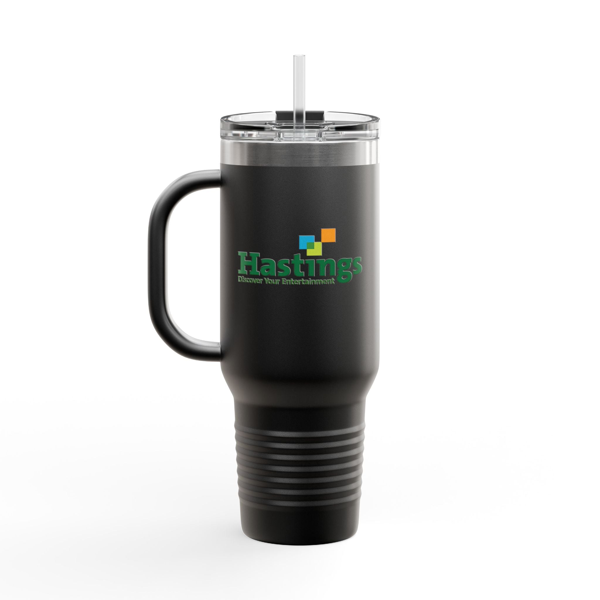Hastings Entertainment 40oz Insulated Travel Mug Stainless Tumbler