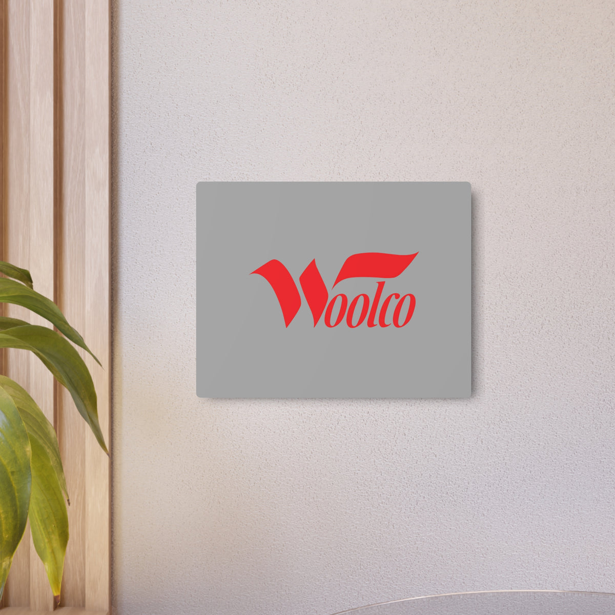 Woolco Metal Sign