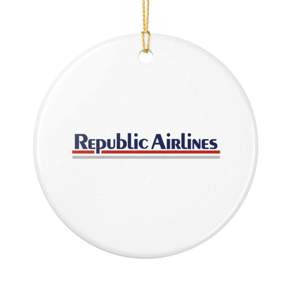 Republic Airlines Ceramic Ornament