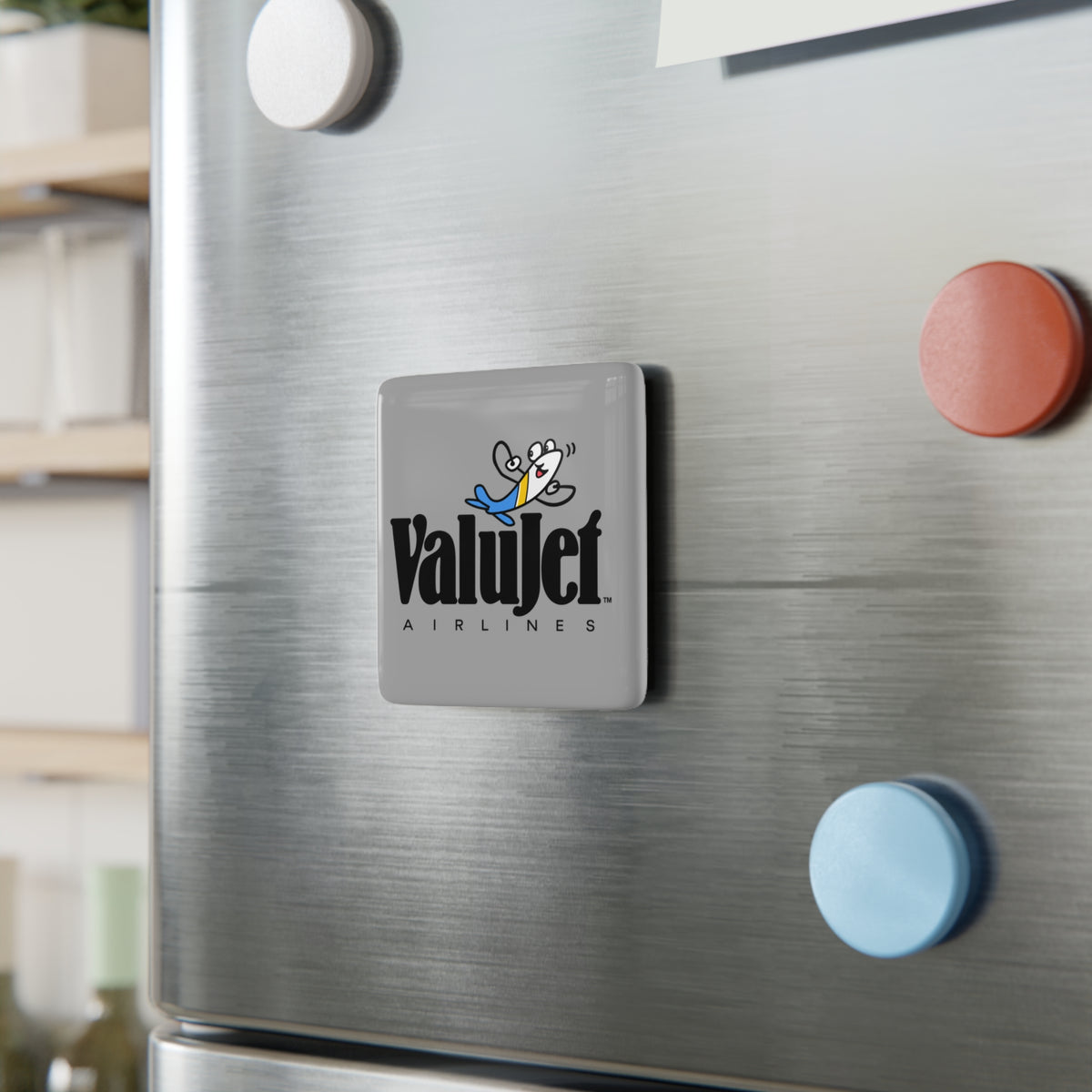 ValuJet Airlines Square Porcelain Fridge Magnet