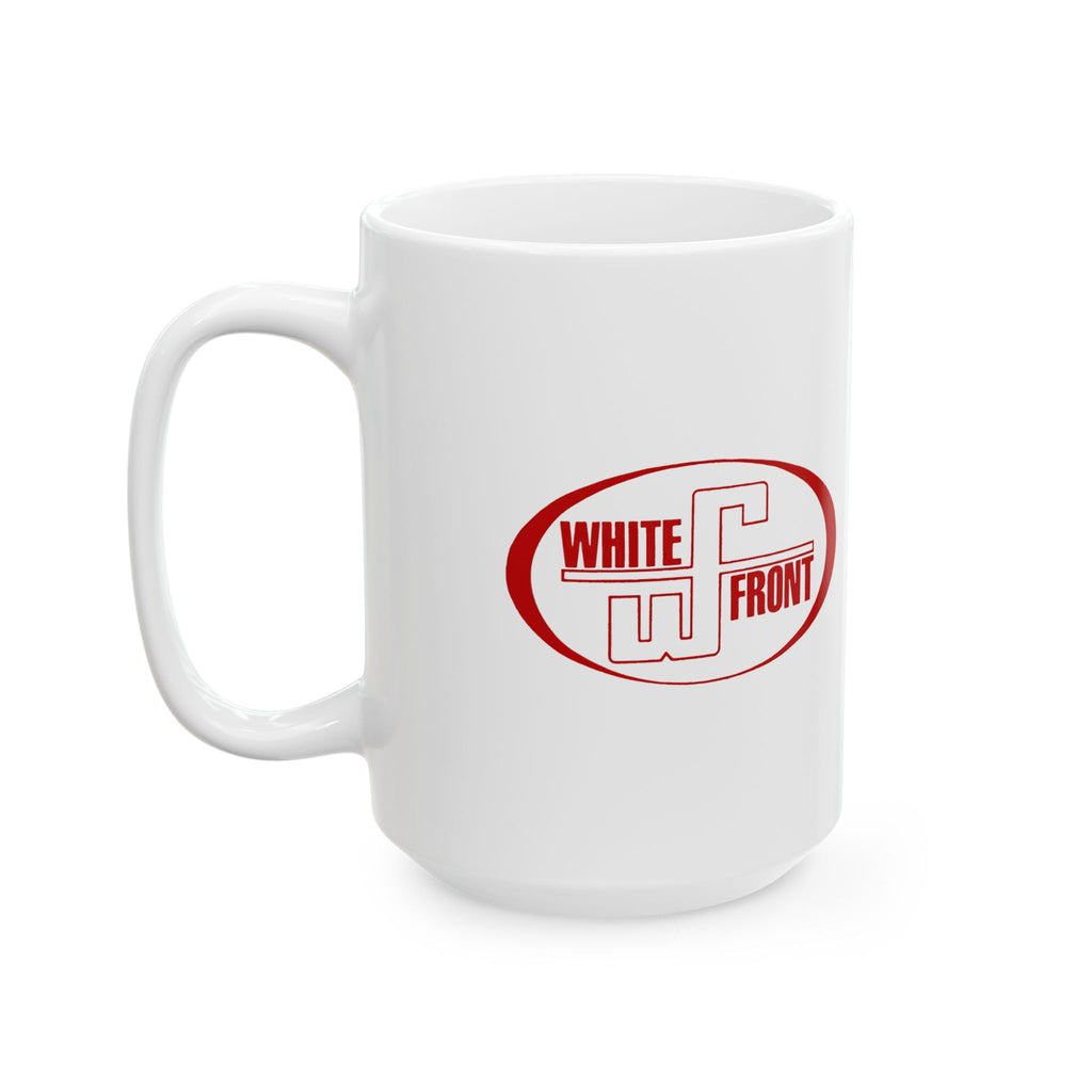 White Front Ceramic Coffee Mug