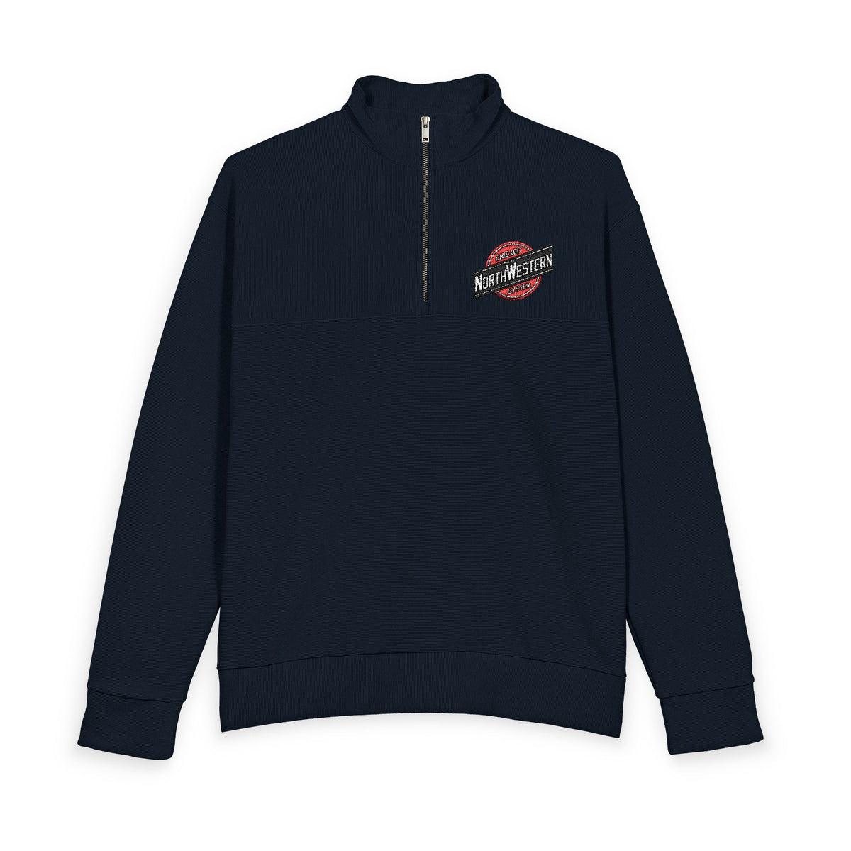 Chicago and North Western Railway Heavy Knit Quarter-Zip Sweatshirt
