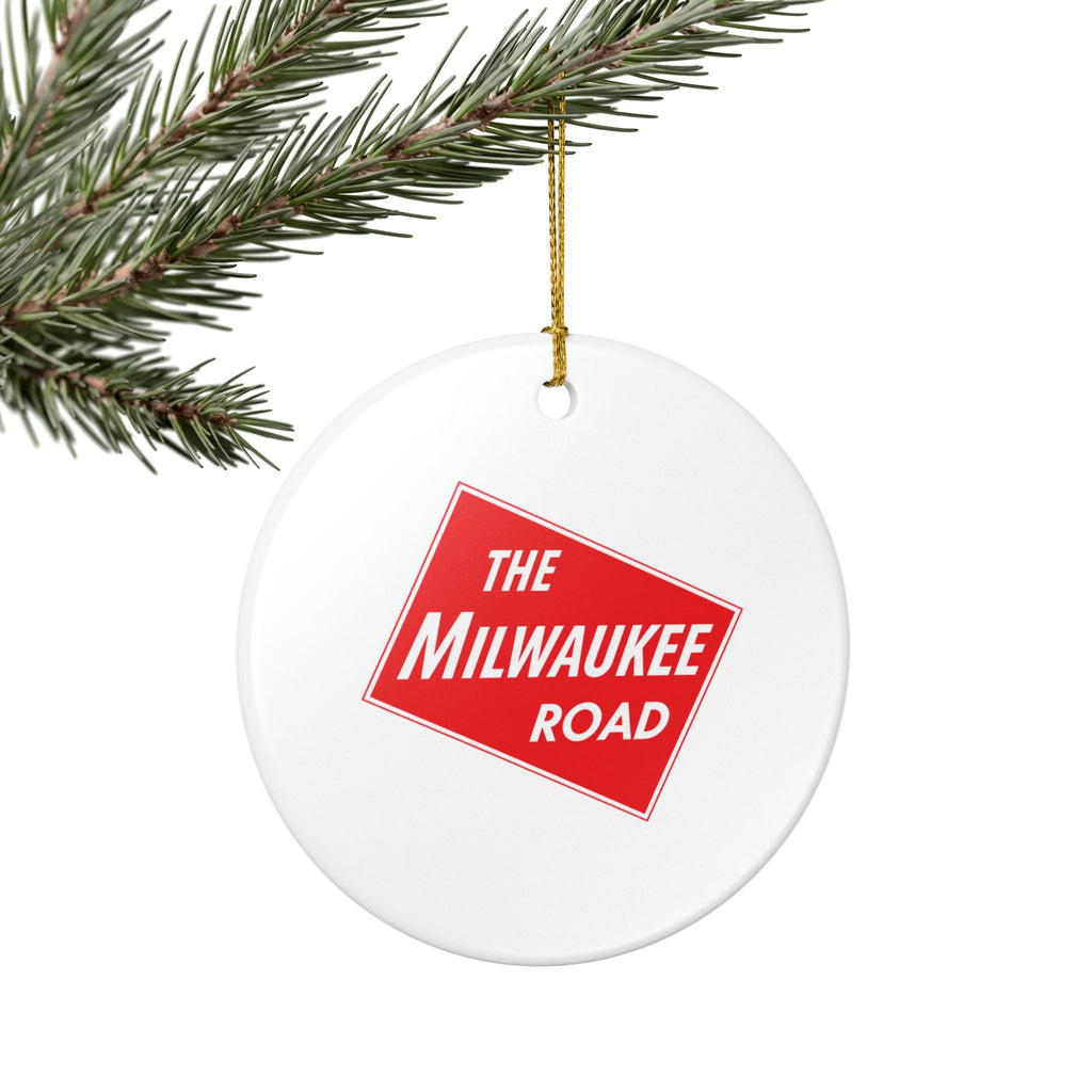 Chicago Milwaukee St. Paul and Pacific Railroad Ceramic Ornament