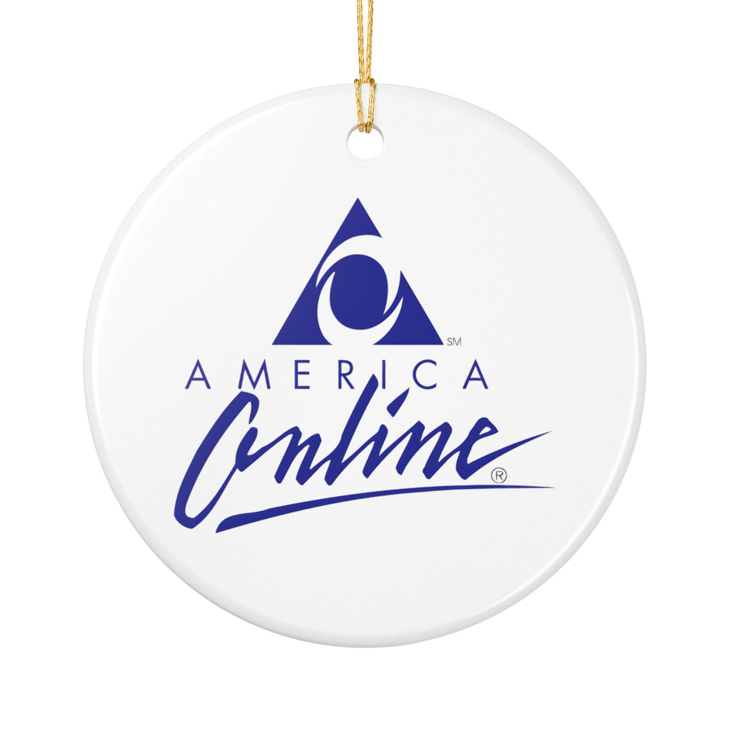 America Online (AOL) Ceramic Ornament