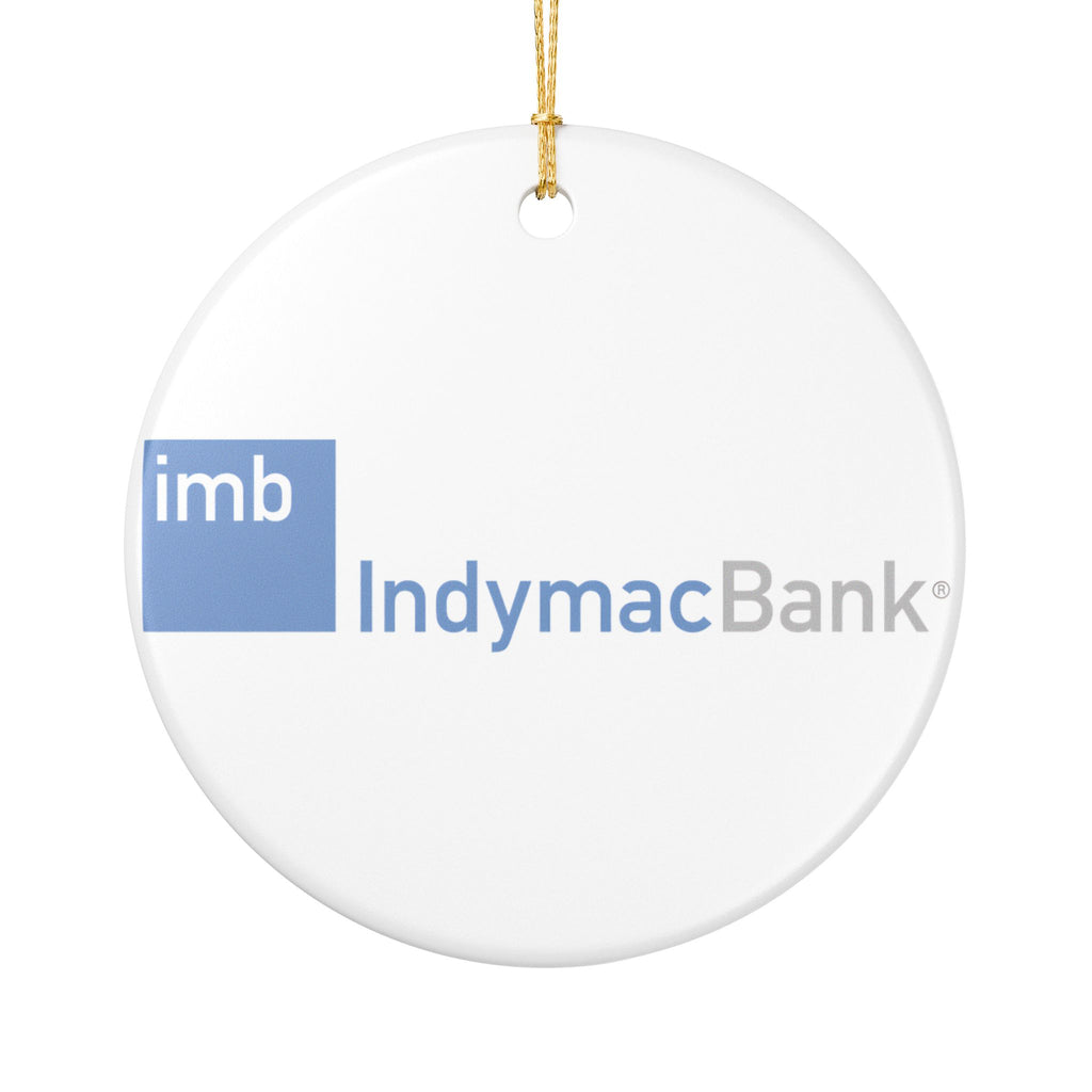 IndyMac Bank Ceramic Ornament