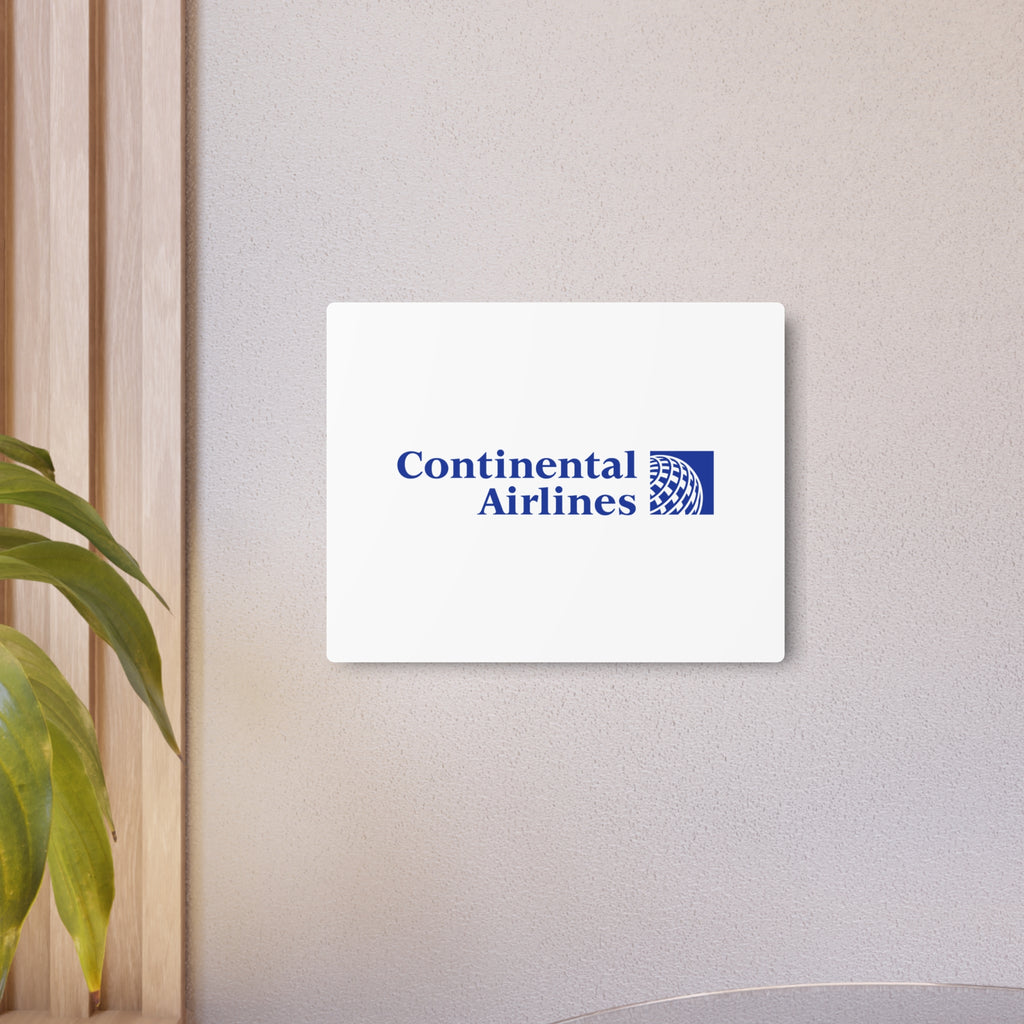 Continental Airlines Metal Sign