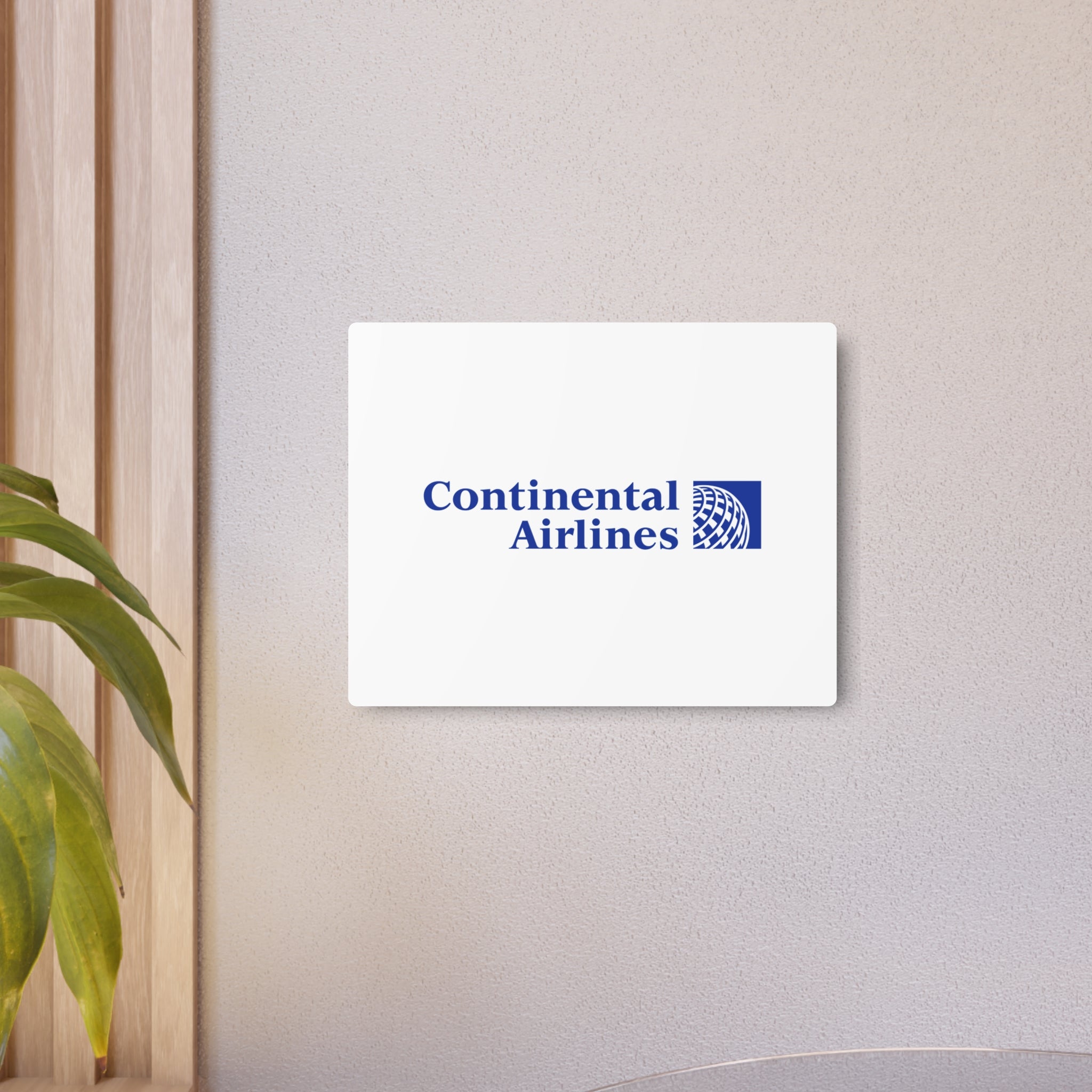 Continental Airlines Metal Sign
