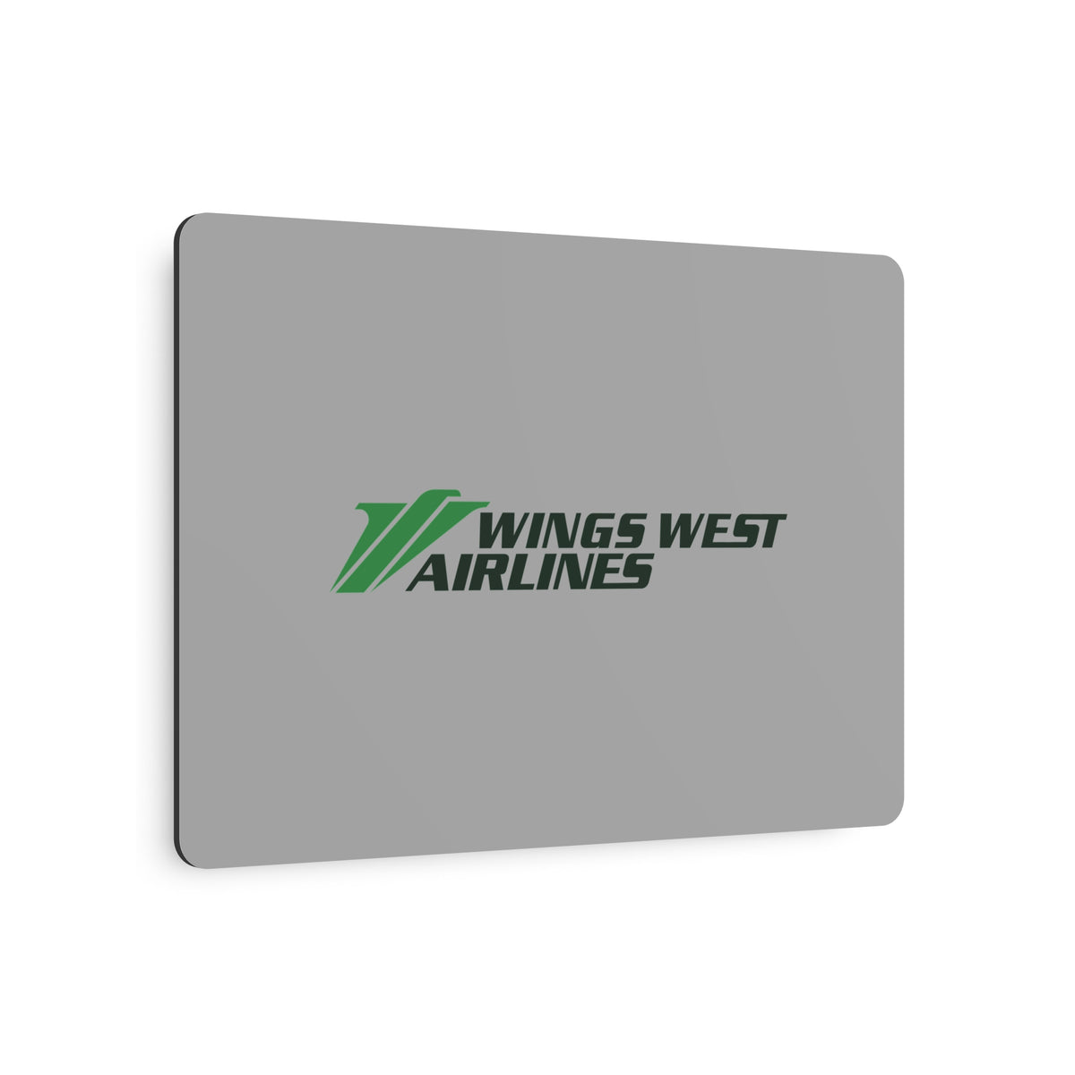 Wings West Airlines Metal Sign