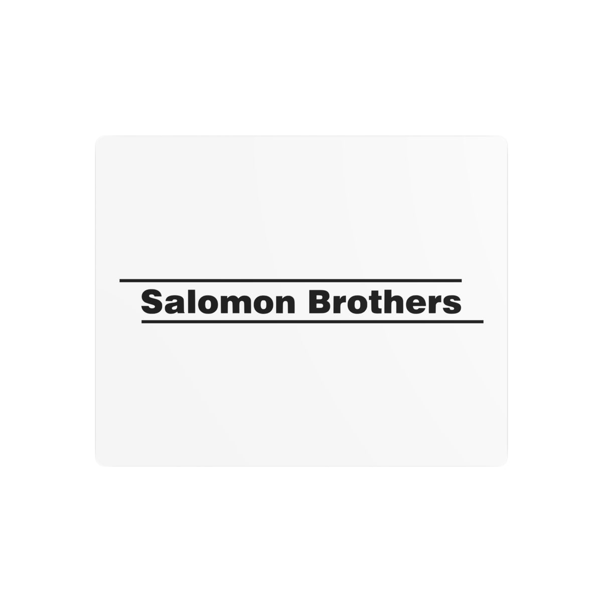Salomon Brothers Metal Sign