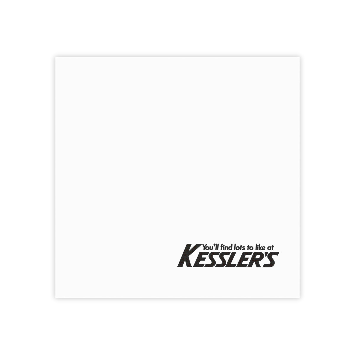 Kessler's Sticky Post-it Note Pad