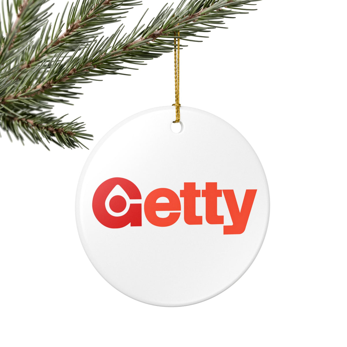 Getty Oil Ceramic Ornament
