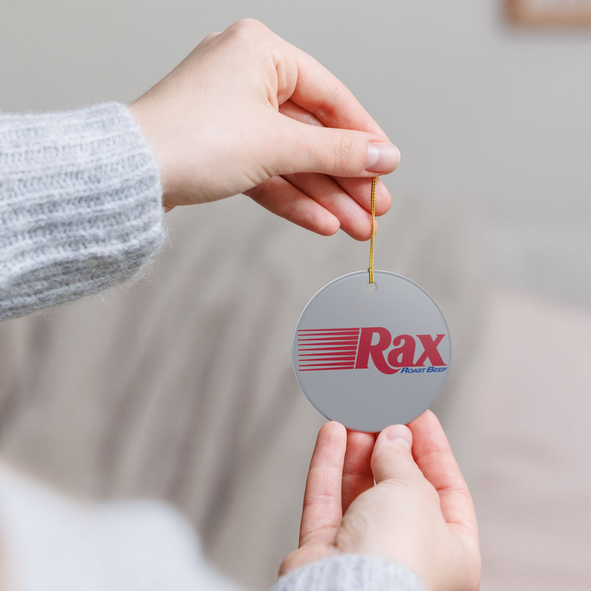 Rax Roast Beef Ceramic Ornament