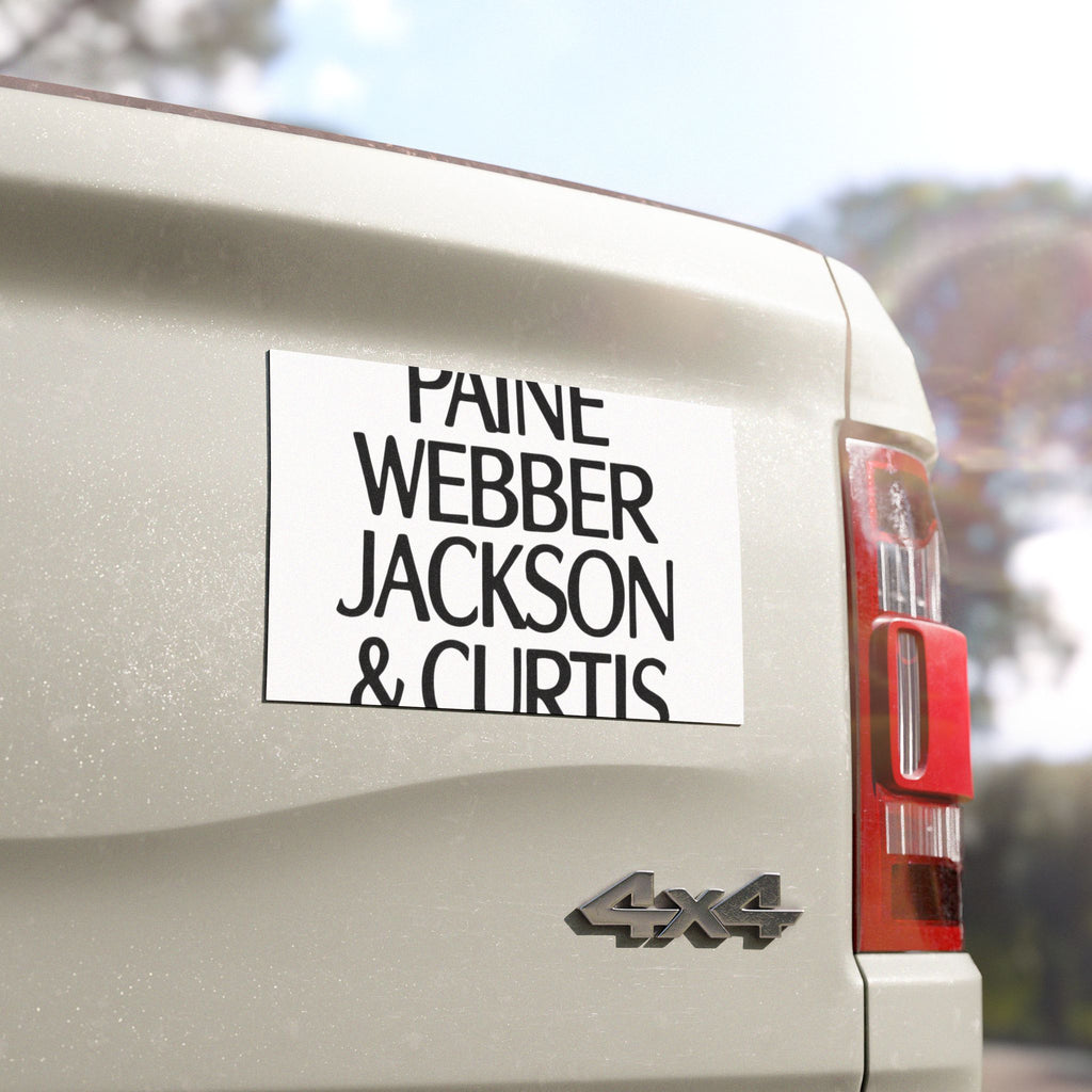 Paine Webber Jackson & Curtis Car Magnet
