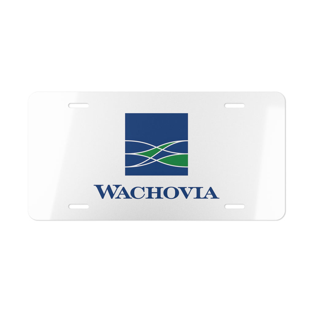 Wachovia Vanity License Plate