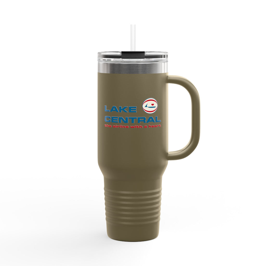Lake Central Airlines 40oz Insulated Travel Mug Stainless Tumbler