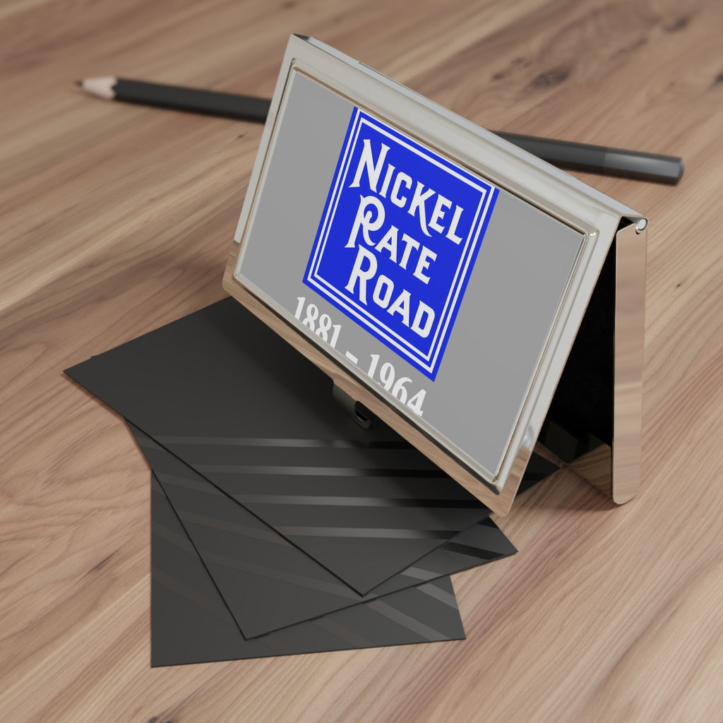 New York, Chicago and St. Louis Railroad Metal Business Card Holder