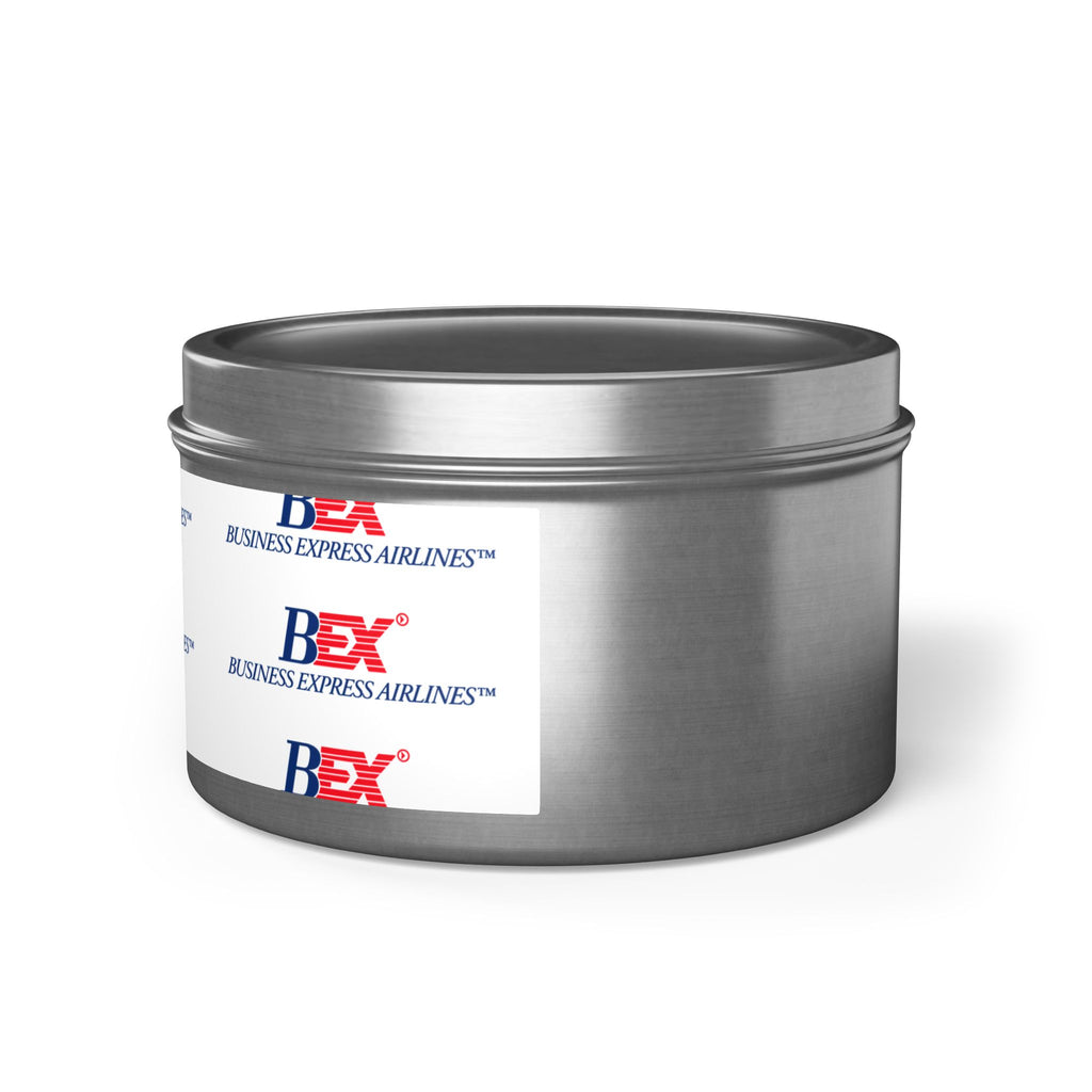 Business Express Airlines Tin Candle