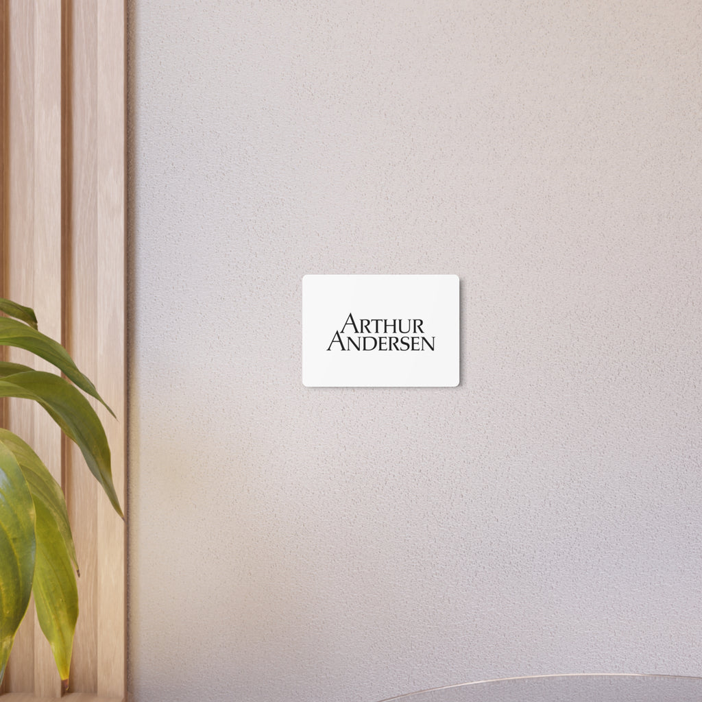 Arthur Andersen Metal Sign