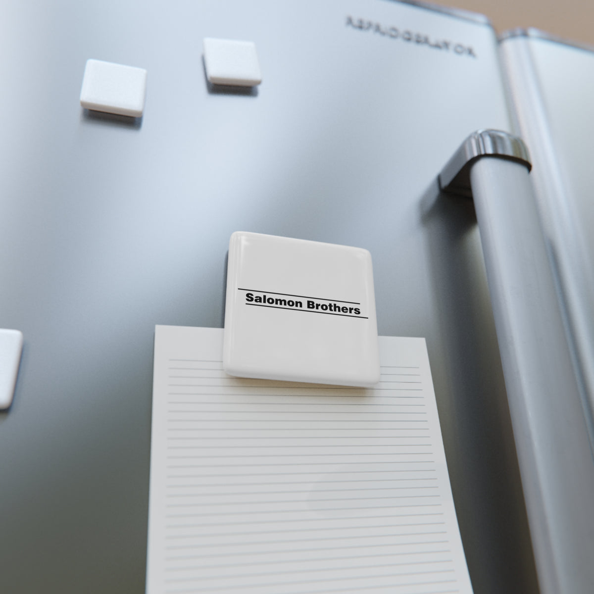 Salomon Brothers Square Porcelain Fridge Magnet