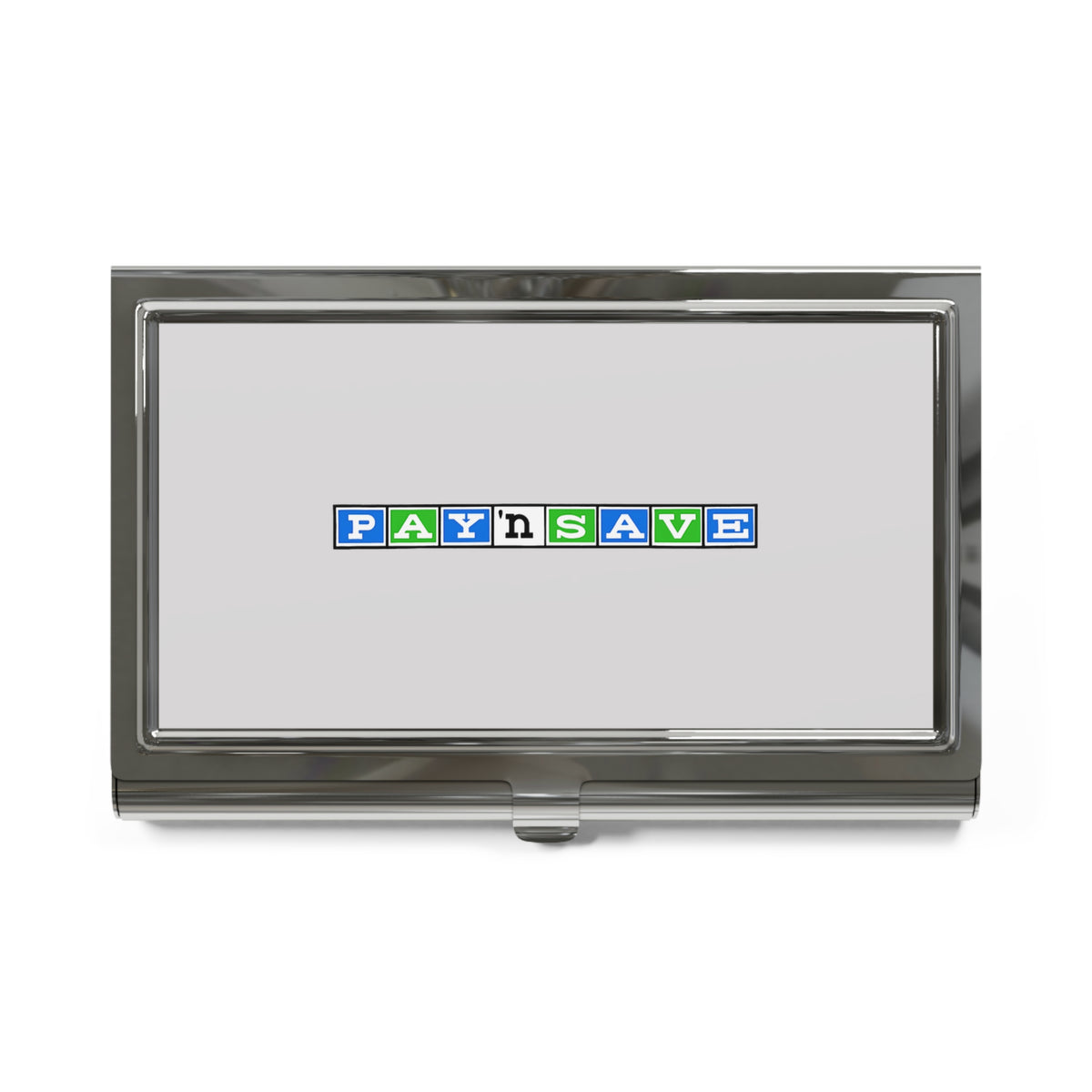 Pay 'n Save Metal Business Card Holder