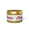 Indian Motorcycle Tin Candle