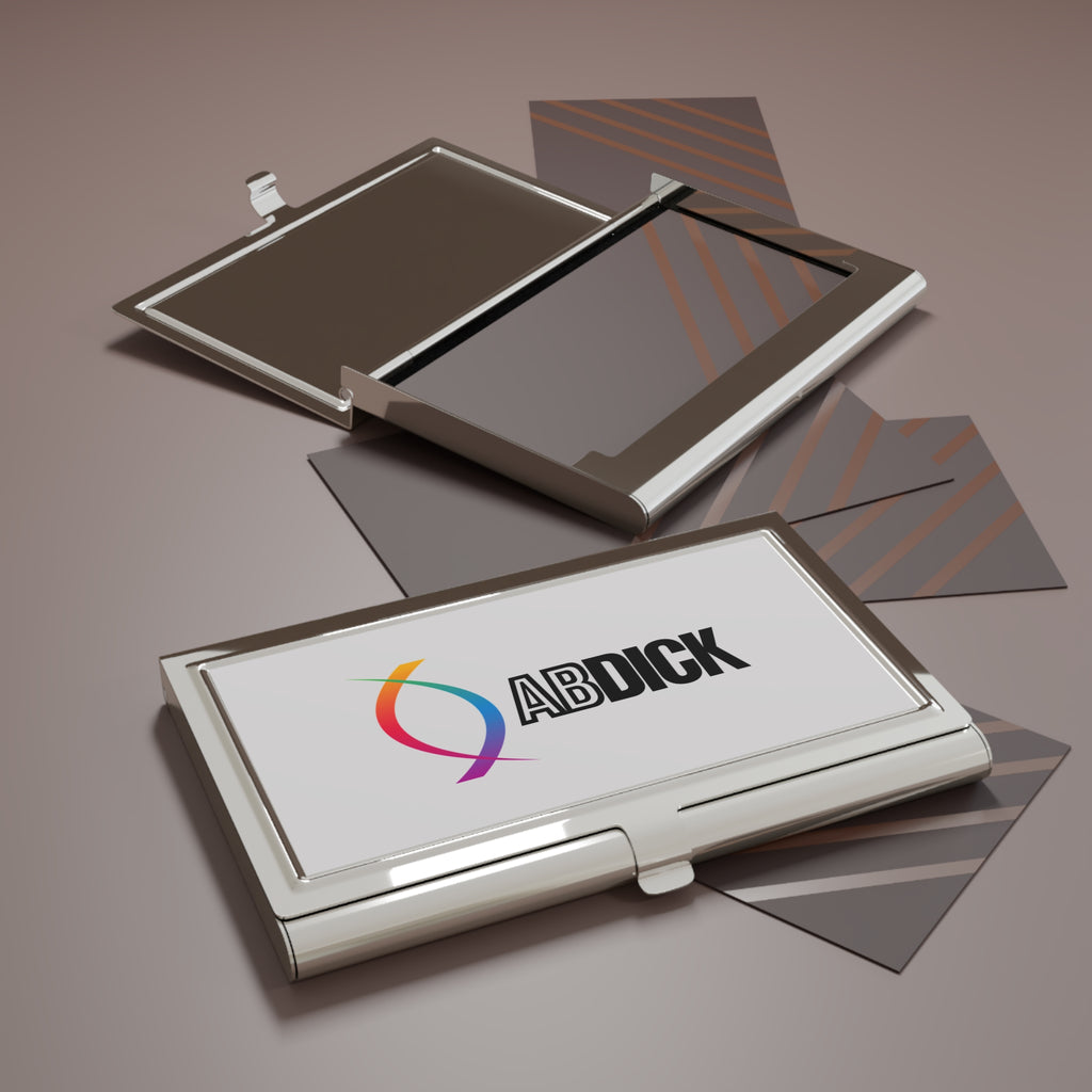 A. B. Dick Company Metal Business Card Holder