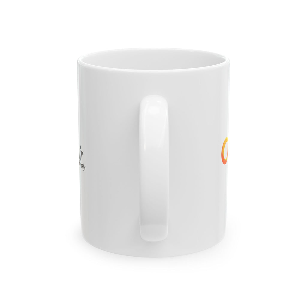 Orange Air Ceramic Coffee Mug