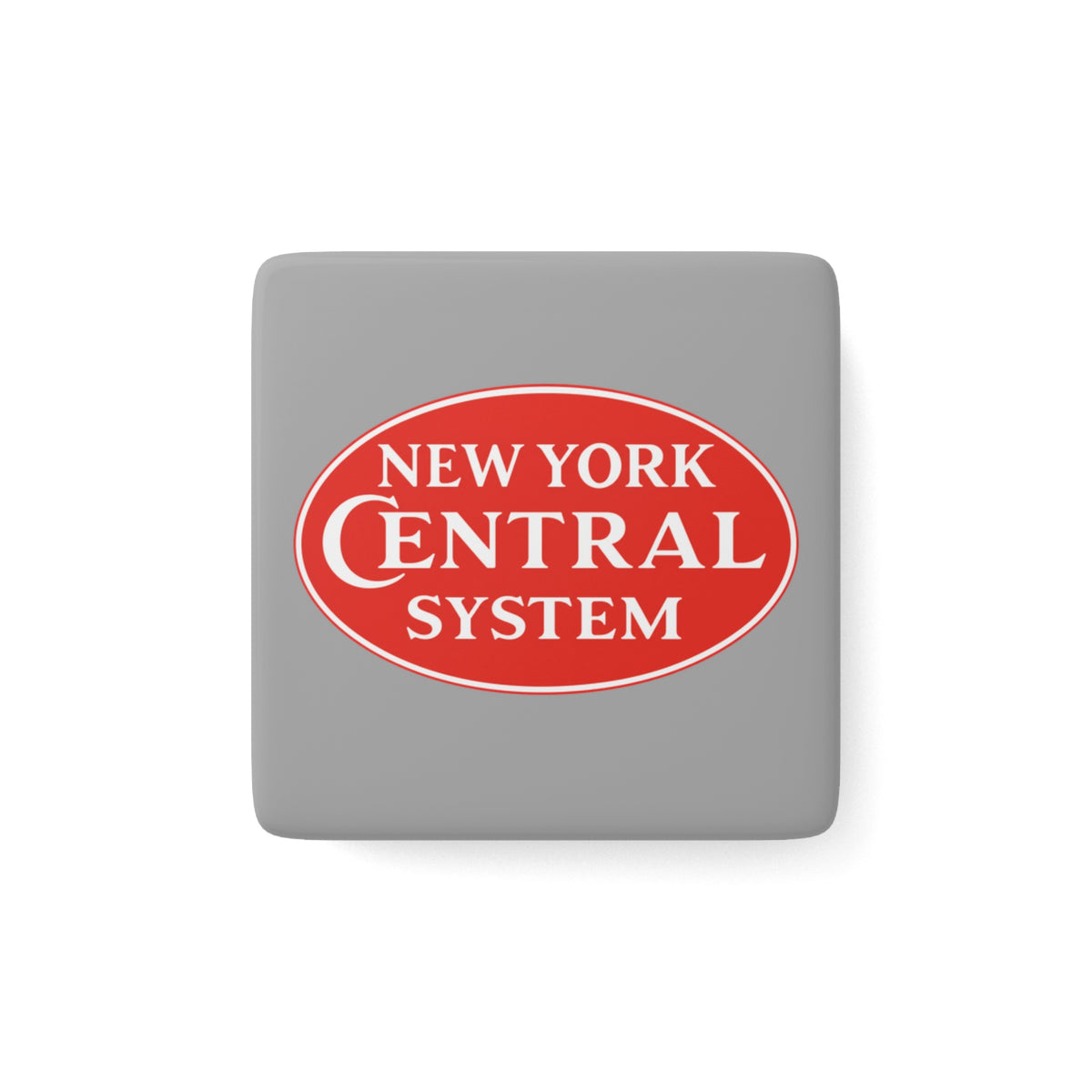 New York Central Railroad Square Porcelain Fridge Magnet