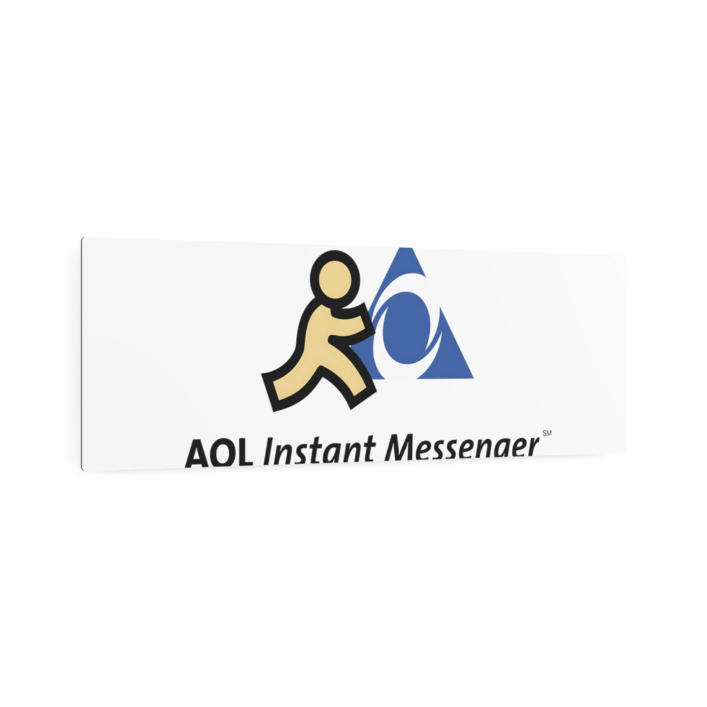 AOL Instant Messenger (AIM) Metal Sign