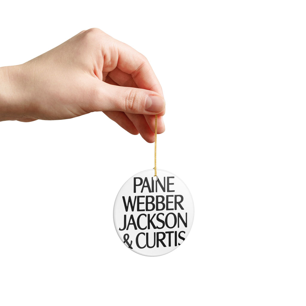 Paine Webber Jackson & Curtis Ceramic Ornament